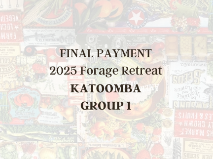 Forage Retreat Katoomba 2025 FINAL PAYMENT Group 1: 11-14 June