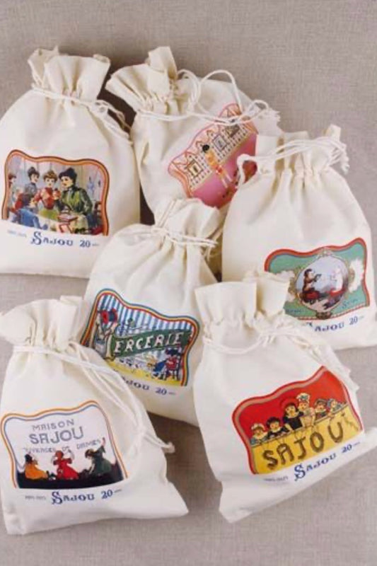 Sajou Drawstring Cotton Bags