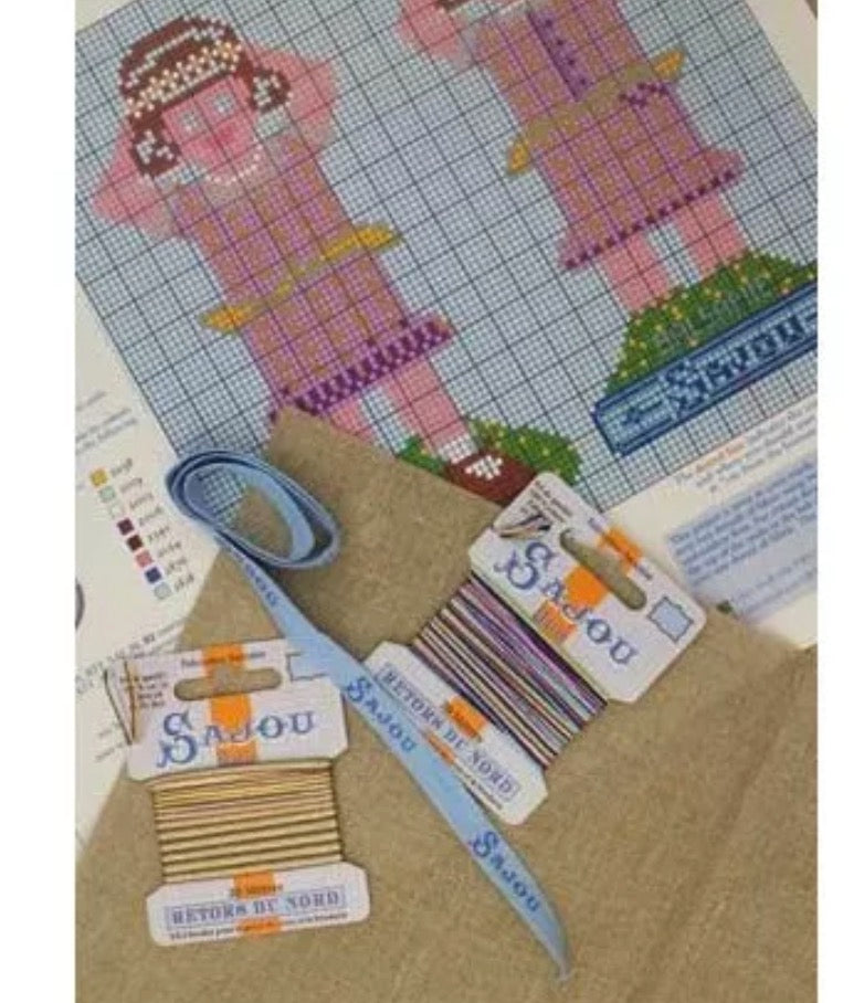 Sajou Cross Stitch Little Girls Balsamie