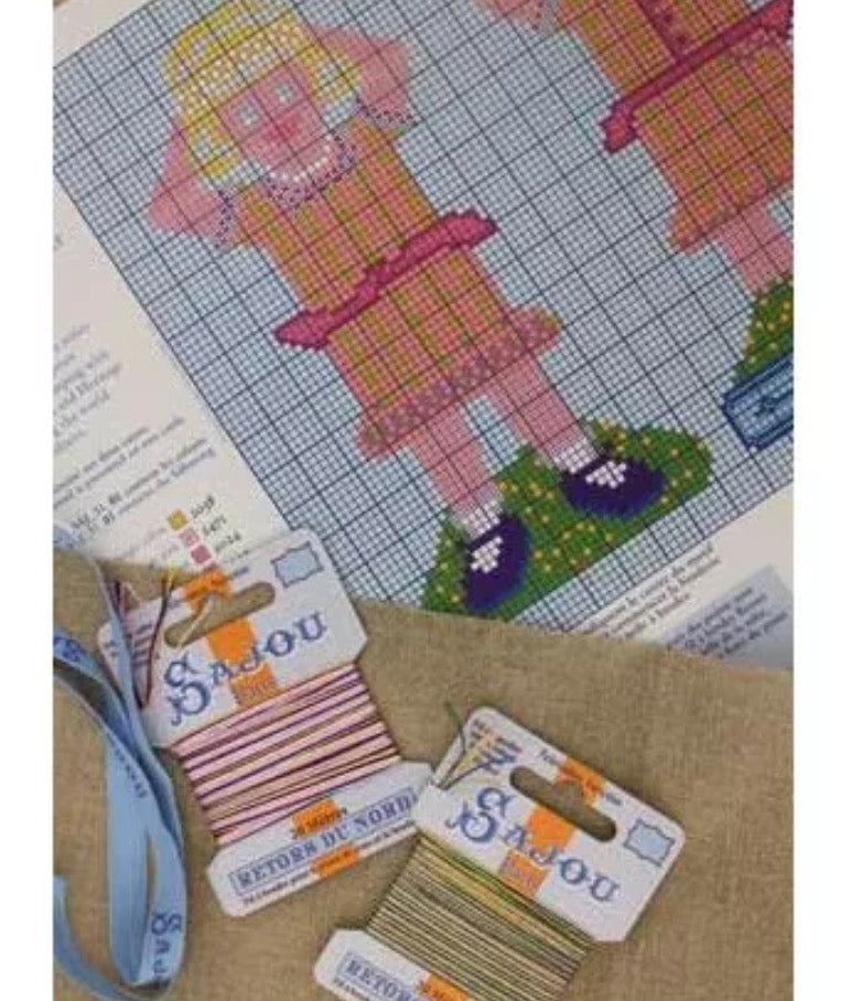 Sajou Cross Stitch Little Girls Flavie