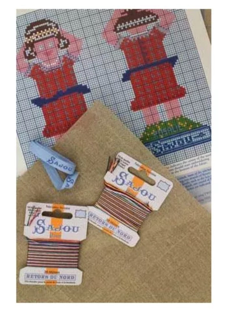 Sajou Cross Stitch Little Girls Rosalie