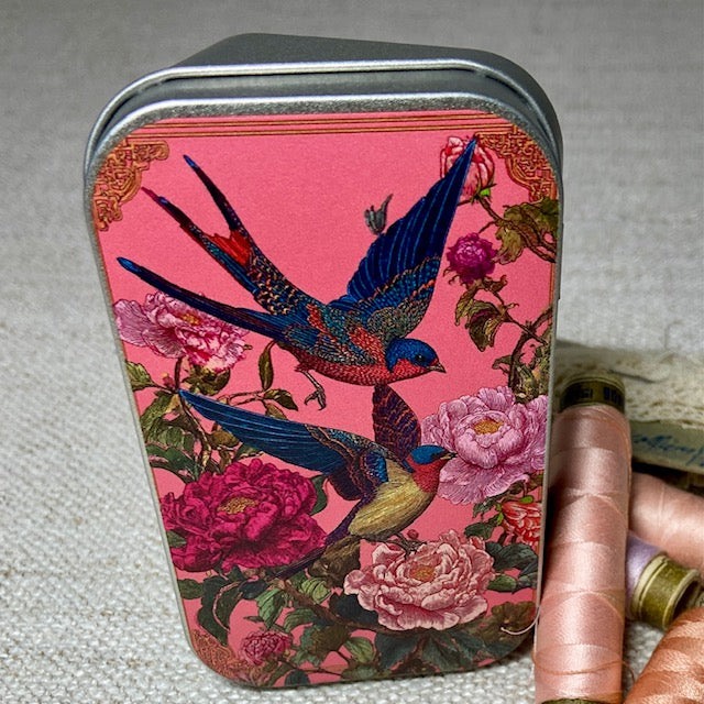 Peony and Swallow tin