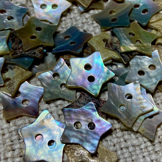 Star Shaped Shell Buttons