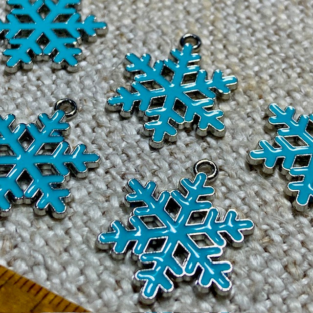 Snowflake Charms Blue