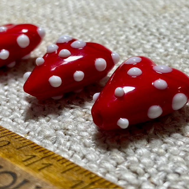 Heart Beads - Glass