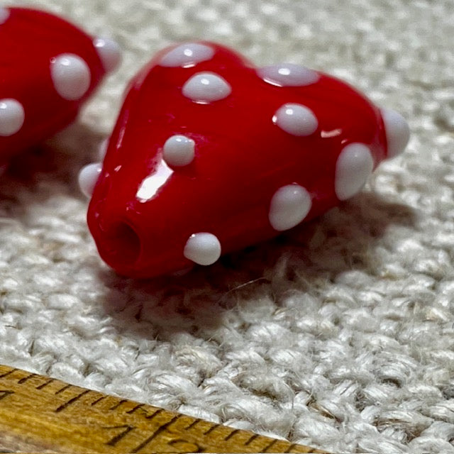Heart Beads - Glass