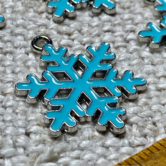 Snowflake Charms Blue