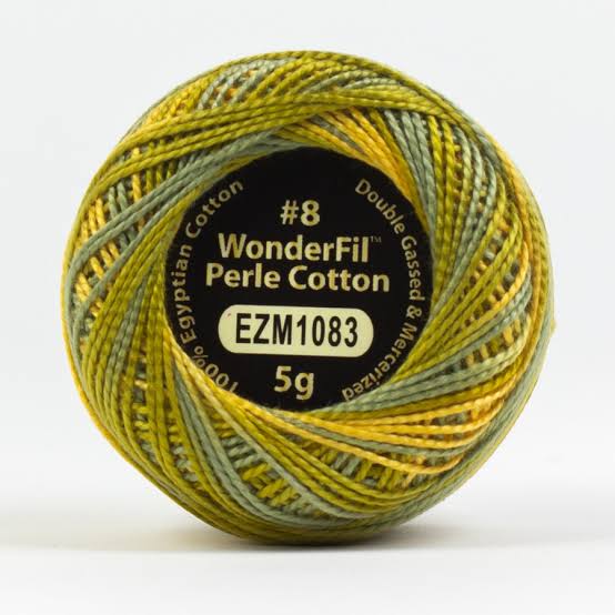 Wonderfil Perle 8wt Egyptian Cotton Thread 5g Balls Individual - Variegated