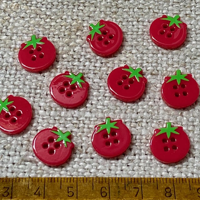 Tomato Buttons - Acrylic