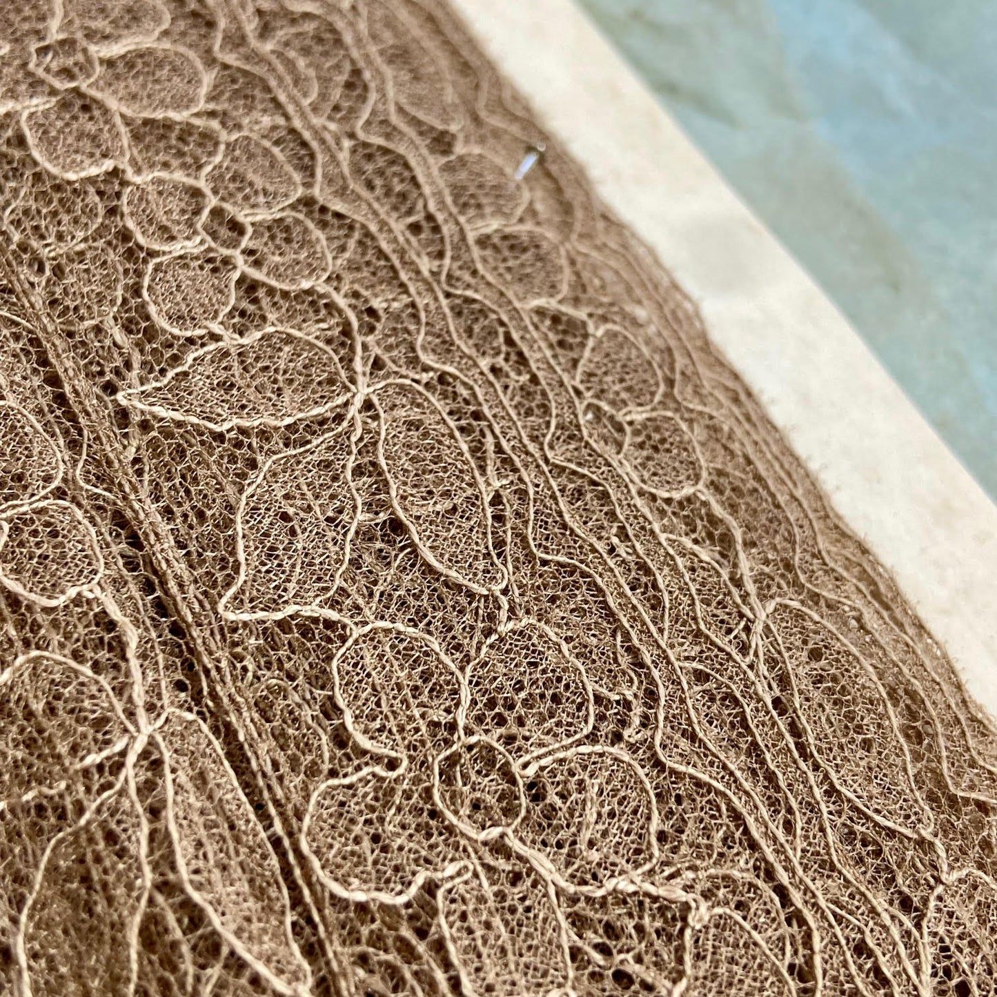 Cocoa Coloured French Lace - Item 23569