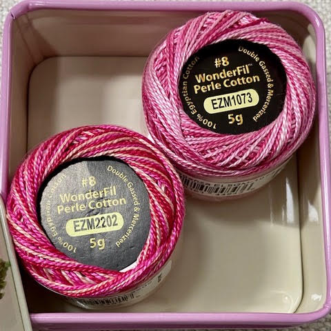 Rose Tin with Wonderfil Thread
