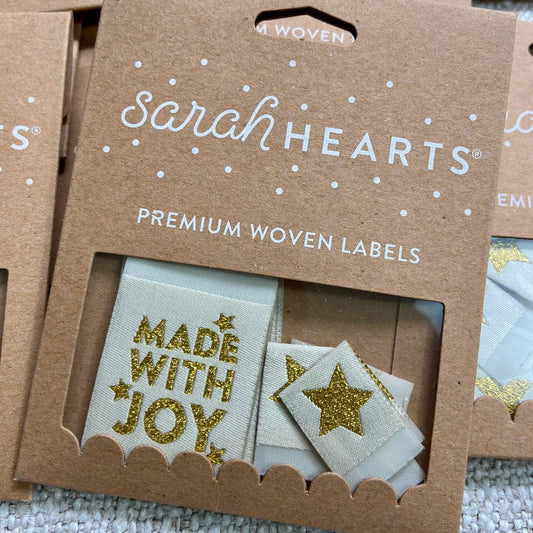 Gold and Cream 'Joy' Labels