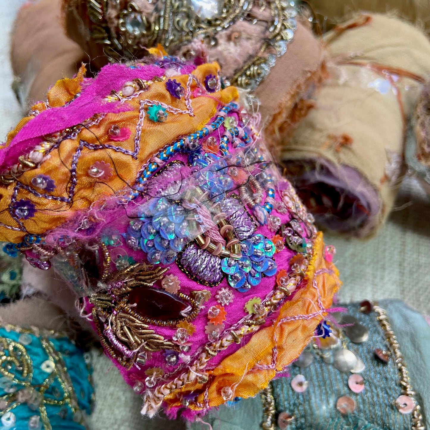 Embellished Sari Silk