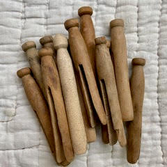 Bundle of Old Wooden Pegs - Item 23474